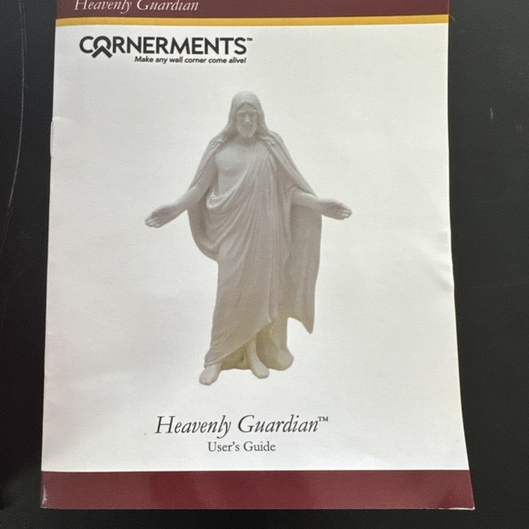 Cornerments Heavenly Guardian Jesus Christ Corner Wall Figurine White Psalm 121 - Picture 6 of 8